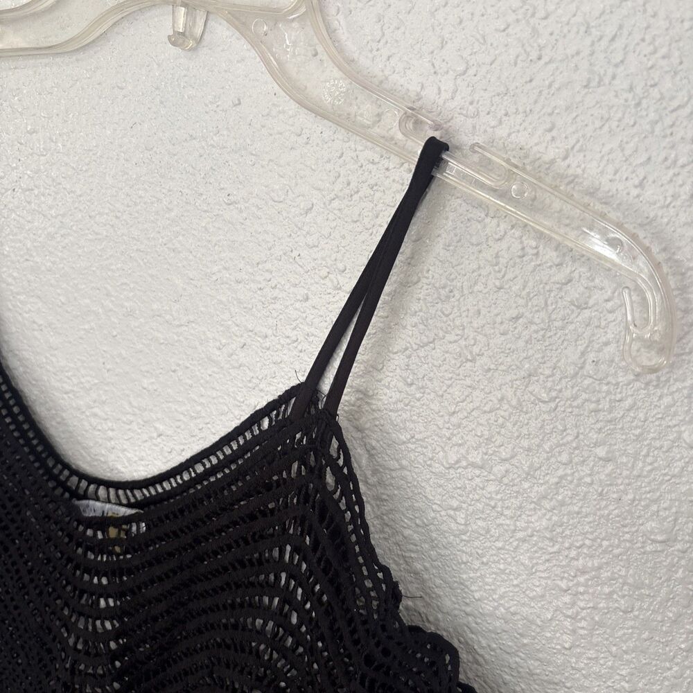 Anthropologie X Lulumari Women's crotchet Knit Crop Swim Cover Up Top Size L - Picture 14 of 14